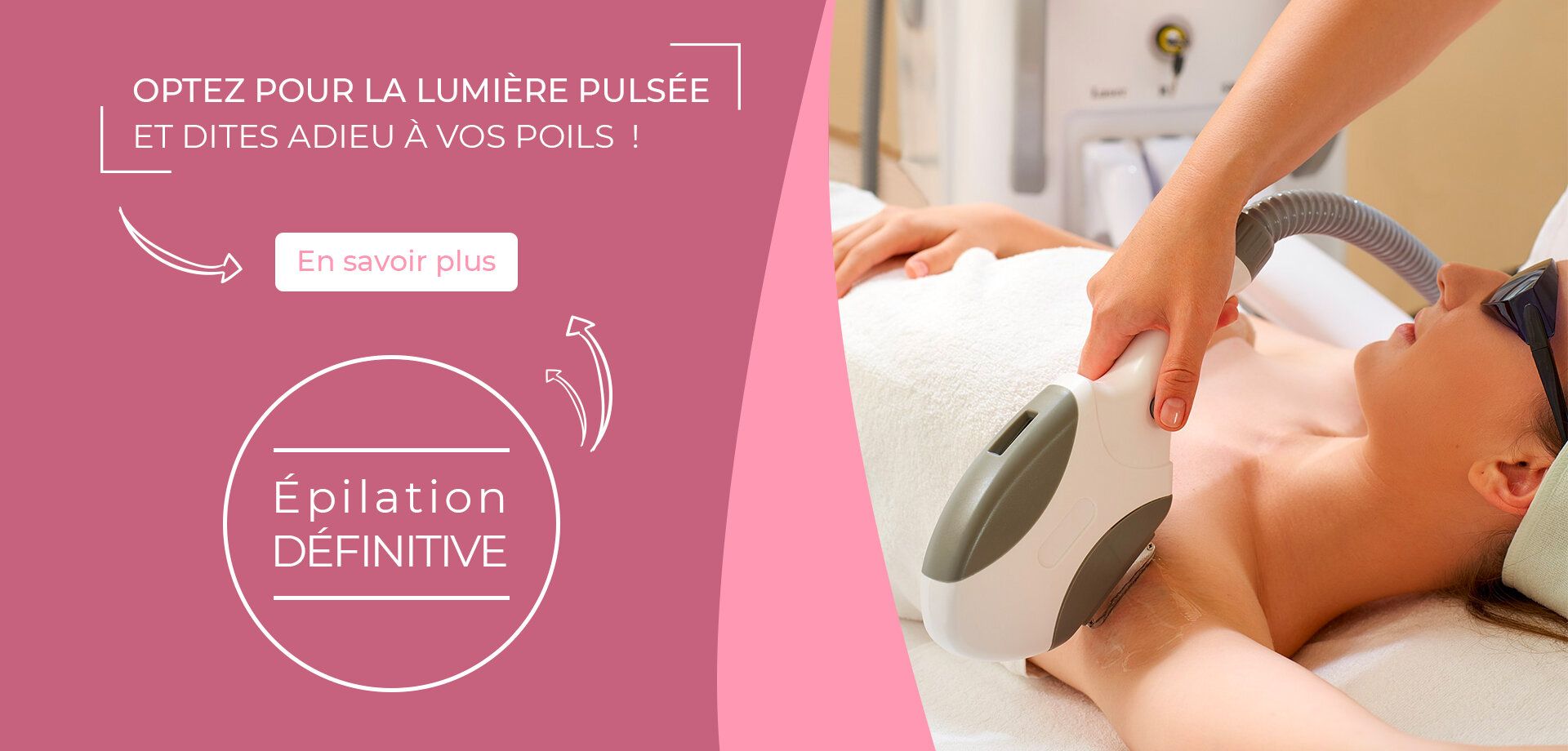 Optez pour la lumière pulsée et dites adieu à vos poils ! Épilation définitive : découvrez la prestation de l’institut.